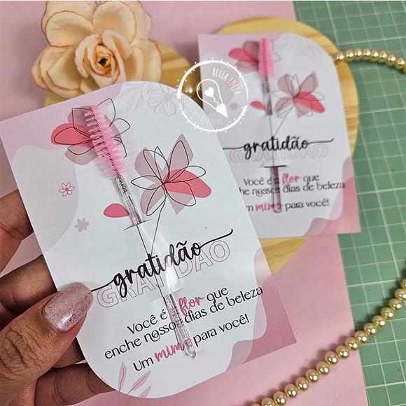 Escovinha para Cilios +tag Personalizada- Dia das Mulheres