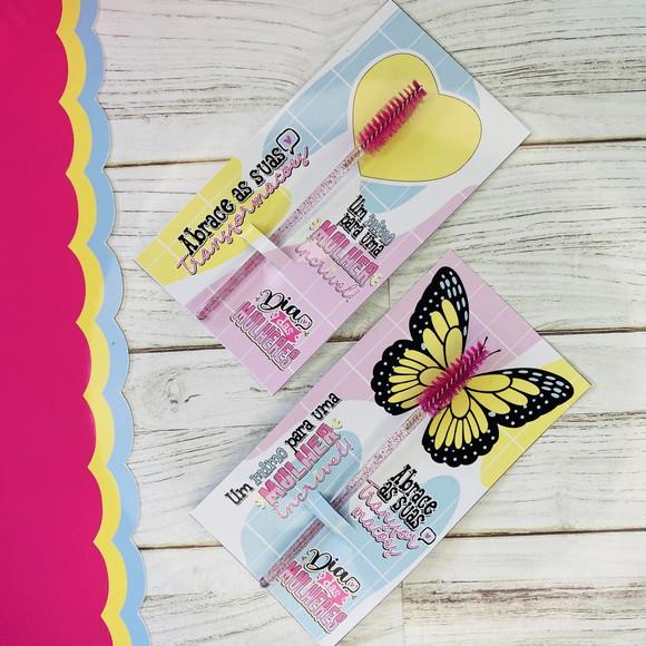 Escovinha para Cilios +tag Personalizada- Dia das Mulheres