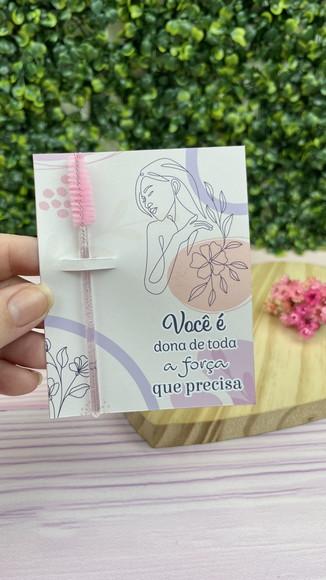 Escovinha para Cilios +tag Personalizada- Dia das Mulheres