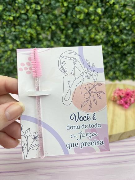Escovinha para Cilios +tag Personalizada- Dia das Mulheres