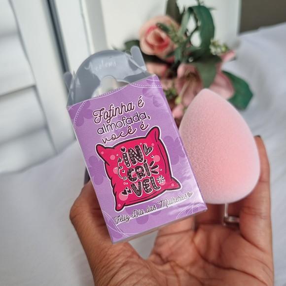 Esponja de Maquiagem Personalizada Dia da Mulher