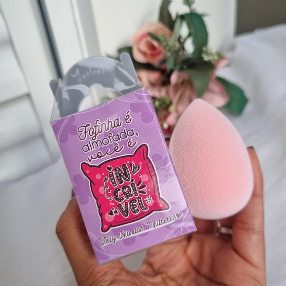 Esponja de Maquiagem Personalizada Dia da Mulher