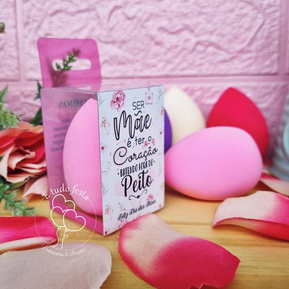 Esponja de Maquiagem Personalizada Dia das Mães