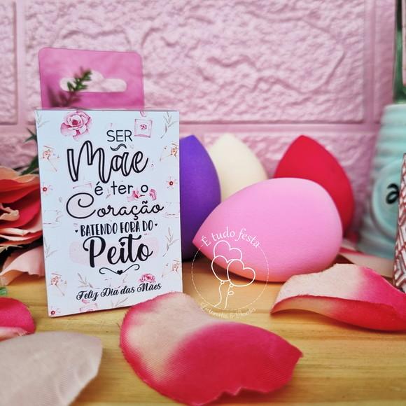 Esponja de Maquiagem Personalizada Dia das Mães