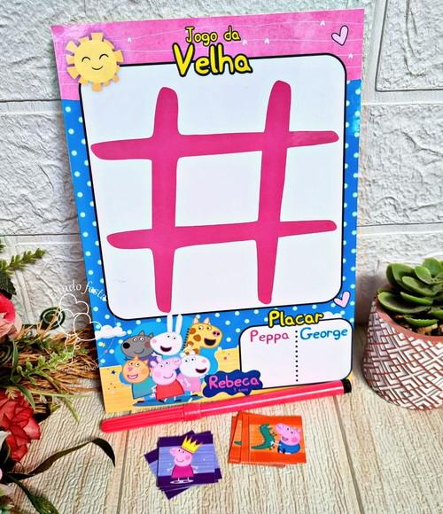 Jogo da Velha Personalizado P . e . P . P. a - 14 x 20 cm