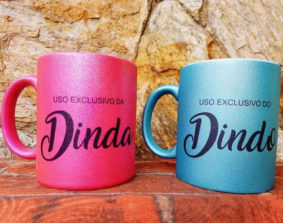 Kit 2 Caneca para Padrinhos Personalizada