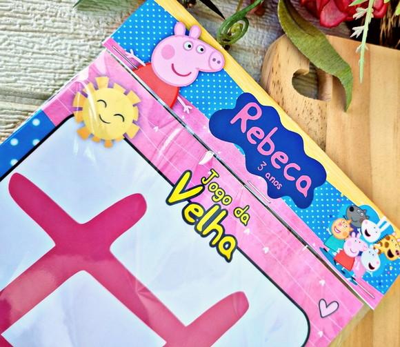 Jogo da Velha Personalizado P . e . P . P. a - 14 x 20 cm