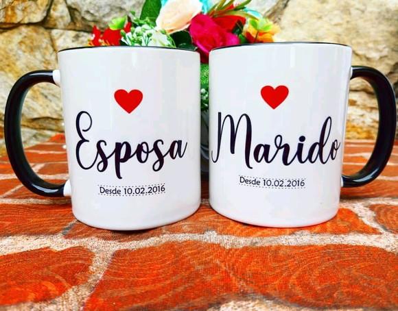 Kit Caneca Personalizada para Casal