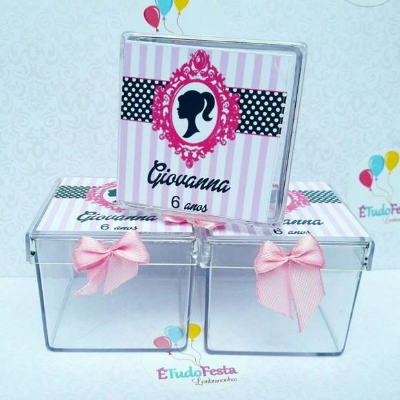 Kit Festa Infantil Barbie Personalizado Luxo com 60 Peças