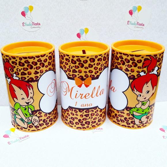 Kit Pedrita Personalizado - Laranja e Marrom 60 Peças