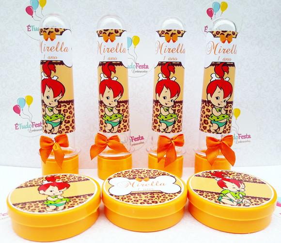 Kit Personalizado Pedrita - Laranja e Marrom 20 Peças