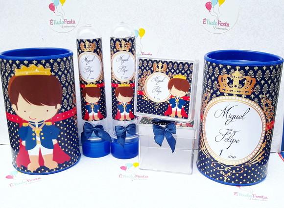 Kit Personalizado Príncipe - Realeza 60 Peças