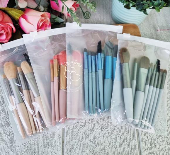 Kit Pincel de Maquiagem + Cartão para Dia das Mães