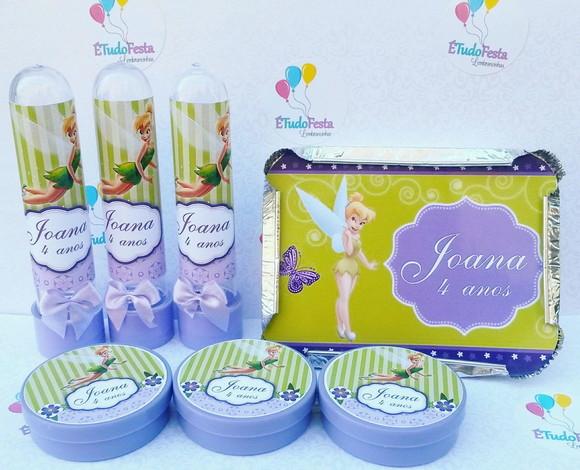 Kit Sininho Tinkerbell Personalizado - 60 Unidades
