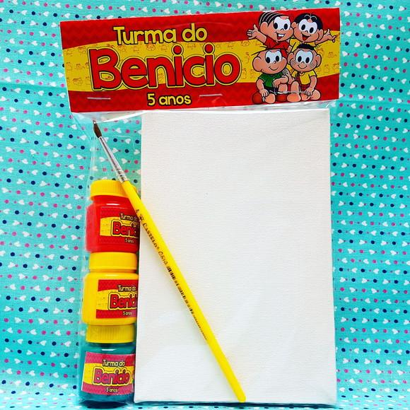 Kit Tela Pintura + Guache - Turma da Monica