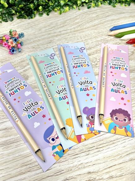 Lápis + Tag Escolar / Volta as Aulas
