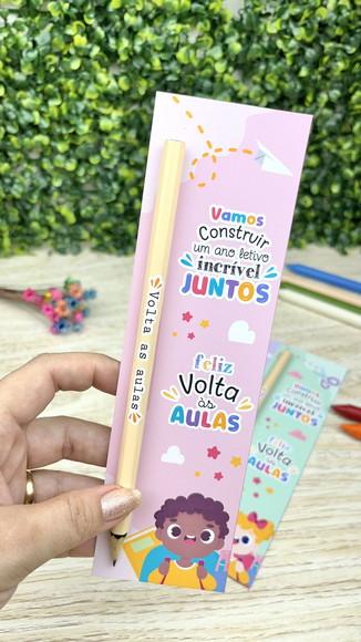 Lápis + Tag Escolar / Volta as Aulas