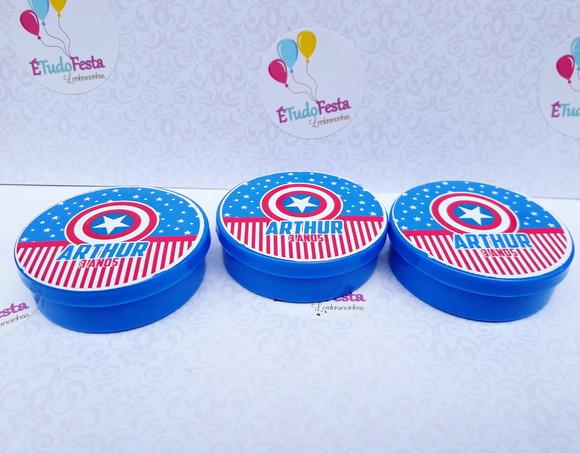 Latinha Personalizada Capitão América