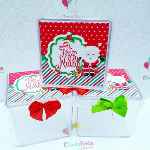 Lembrancinha de Natal - Caixinha Acrílica Personalizada