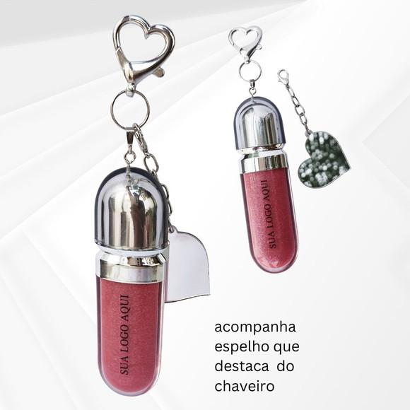 Lip Gloss Chaveiro de Luxo Personalizado para Empresas