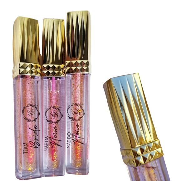 Lip Gloss de Luxo com Nome Individual para Casamento