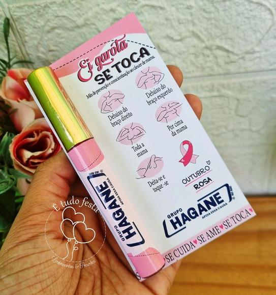 Lip Gloss Labial Personalizado Outubro Rosa