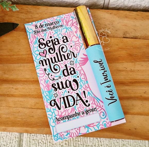 Lip Gloss Labial Personalizado para Empresas Dia da Mulher
