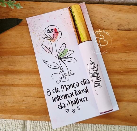 Lip Gloss Labial Personalizado para Empresas Dia da Mulher