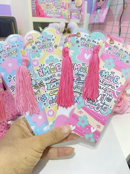 Marcador de Página Plastificado Dia das Mães
