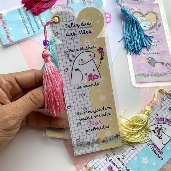 Marcador de Página Plastificado Dia das Mães
