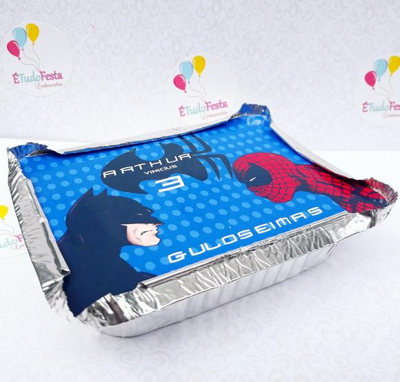 Marmitinha Personalizada Batman Vs Homem Aranha