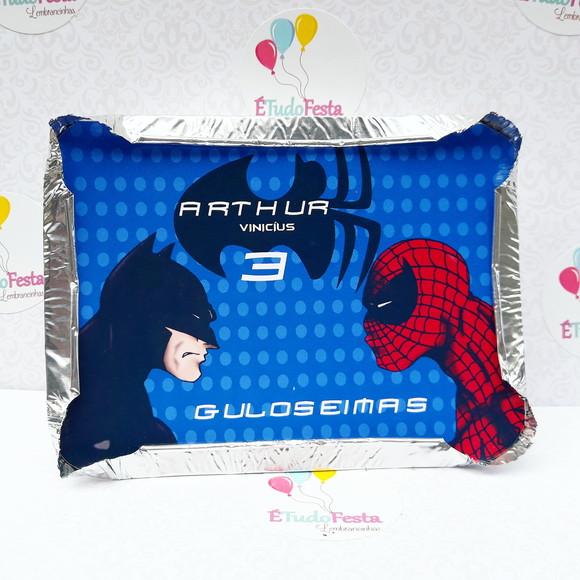 Marmitinha Personalizada Batman Vs Homem Aranha