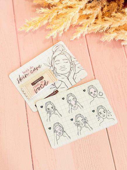 Máscara Facial Desidratada com Cartão - Dia da Mulher