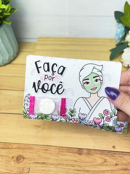 Máscara Facial Desidratada com Cartão - Dia da Mulher