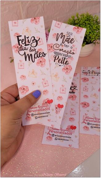 Marca Pagina Personalizado Dia das Mães