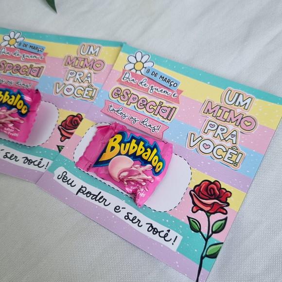 Mimo Card de Dia das Mulheres com Bubbaloo