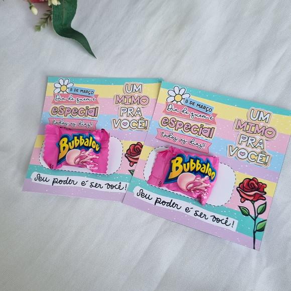 Mimo Card de Dia das Mulheres com Bubbaloo