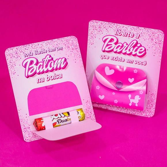 Mimo da Barbie com Batom de Chocolate para Clientes