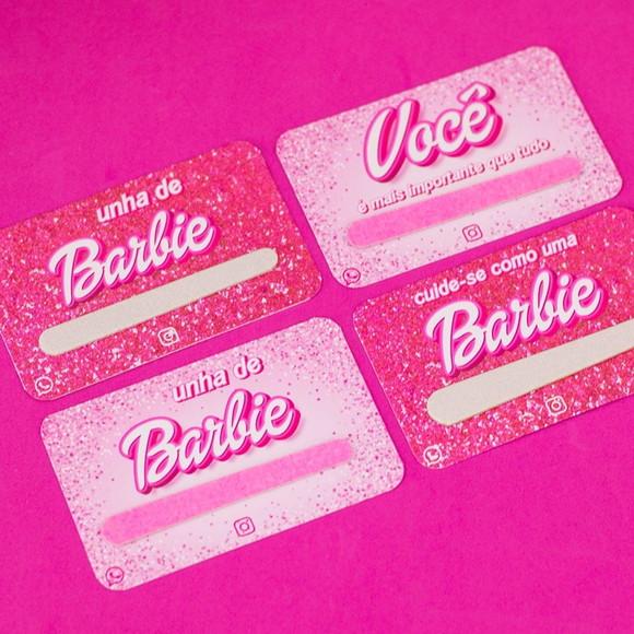 Mimo da Barbie Lixa de Unh + Tag Personalizada para Clientes