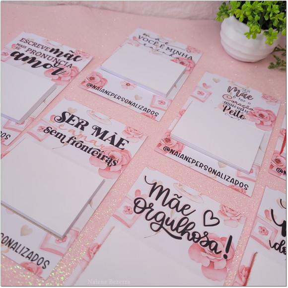 Mini Bloquinho com Tag Personalizada Dia das Mães
