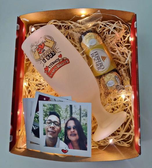 Mini Cesta Personalizada com Foto Polaroid