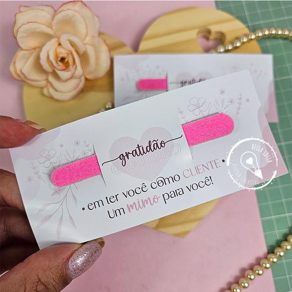 Mini Lixa de Unha Personalizado - Dia das Mulheres