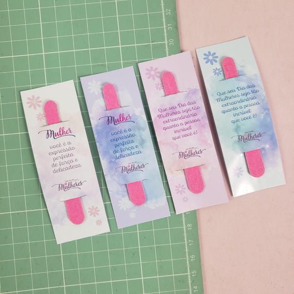 Mini Lixa de Unha Personalizado - Dia das Mulheres