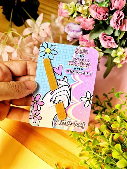 Mini Lixa de Unha Personalizado - Dia das Mulheres