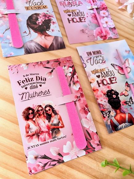 Mini Lixa de Unha Personalizado - Dia das Mulheres