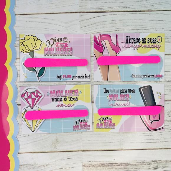 Mini Lixa de Unha Personalizado - Dia das Mulheres