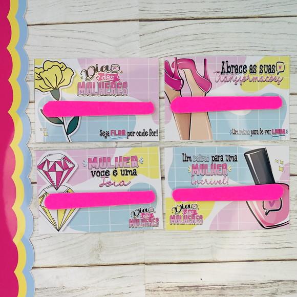 Mini Lixa de Unha Personalizado - Dia das Mulheres