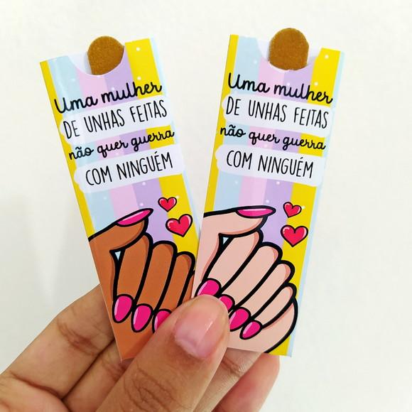 Mini Lixa de Unha Personalizado - Dia das Mulheres