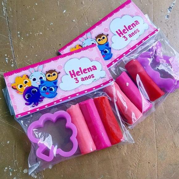 Mini Massinha Personalizada - Bolofofos Menina
