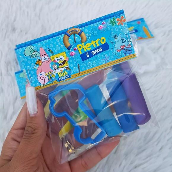 Mini Massinha Personalizada - Bob Esponja